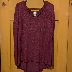 Simple red top cute detailing on top